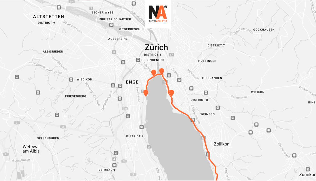 Zurich Marathon Map